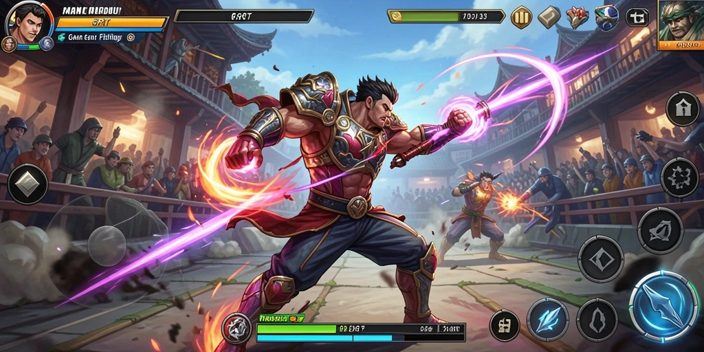 Gameplay seru dan mendebarkan di 6RT dengan pertarungan yang intens.