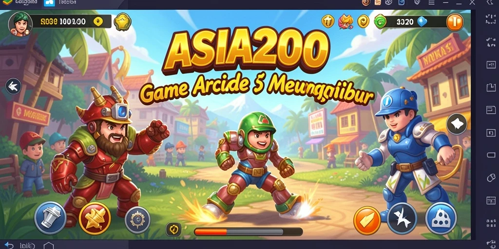 Tampilan gameplay seru dari ASIA200 yang penuh tantangan.