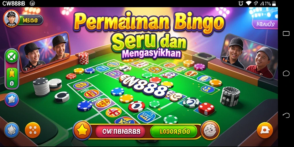 Screenshot CW8888 menampilkan gameplay Bingo yang intens dan seru.