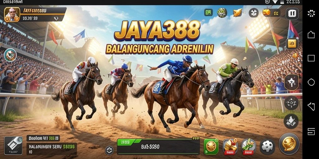 Tampak aksi seru balapan di JAYA388 dengan mobil yang melaju kencang.