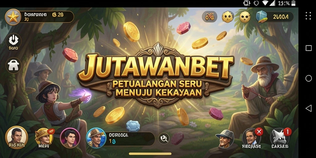 Tampilan gameplay seru dalam JUTAWANBET dengan eksplorasi dan tantangan menarik.
