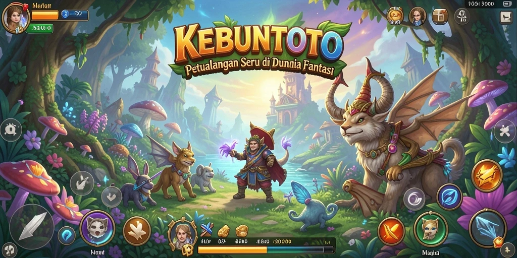 Tampilan menakjubkan dari gameplay RPG KEBUNTOTO.