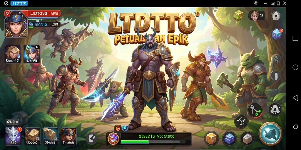 Screenshot utama LTDTOTO menampilkan aksi pertarungan yang mendebarkan dalam dunia RPG.