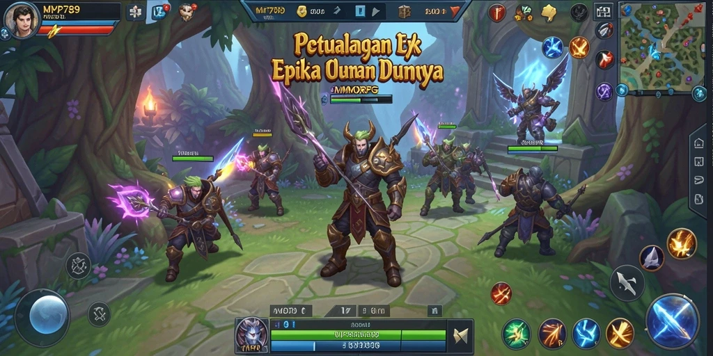 Tampilan gameplay seru dan interaktif dari MVP789 di dunia MMORPG.