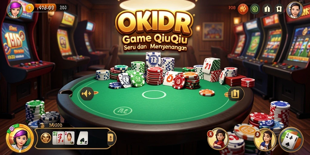 Tampilan gameplay QiuQiu yang seru dan kompetitif di OKIDR.