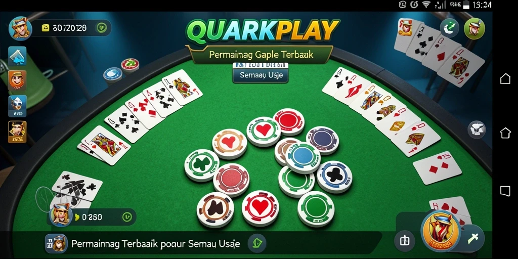 Tampilan gameplay seru Gaple di QUARKPLAY.
