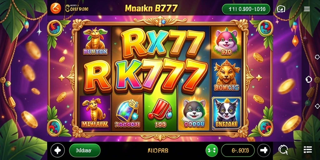 Screenshot gameplay menunjukkan keseruan bermain Slot RR777.