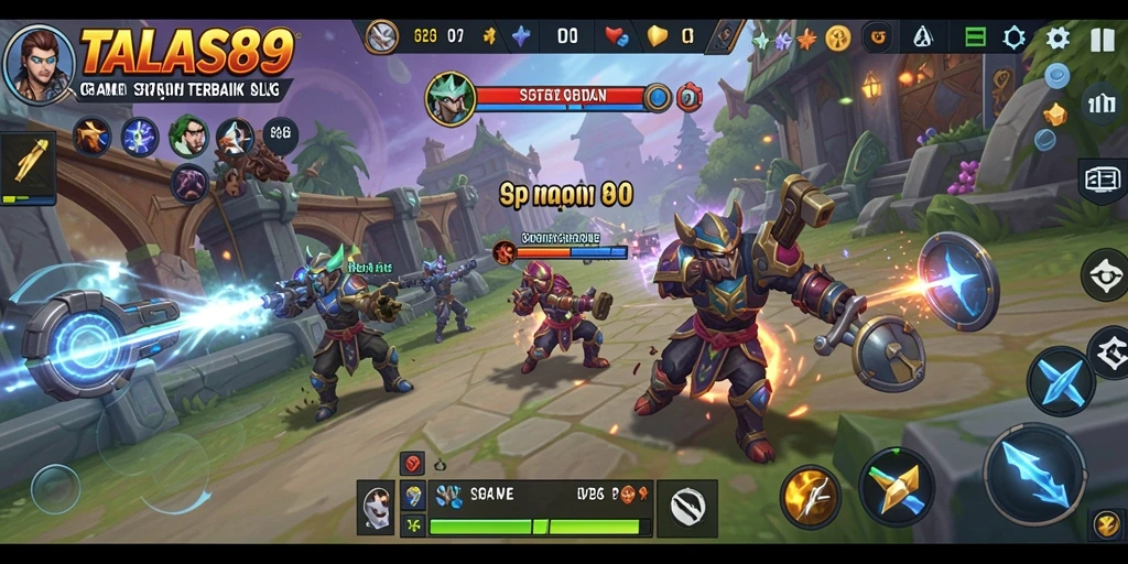 Tampilan gameplay seru dari TALAS89 dengan strategi yang menantang.
