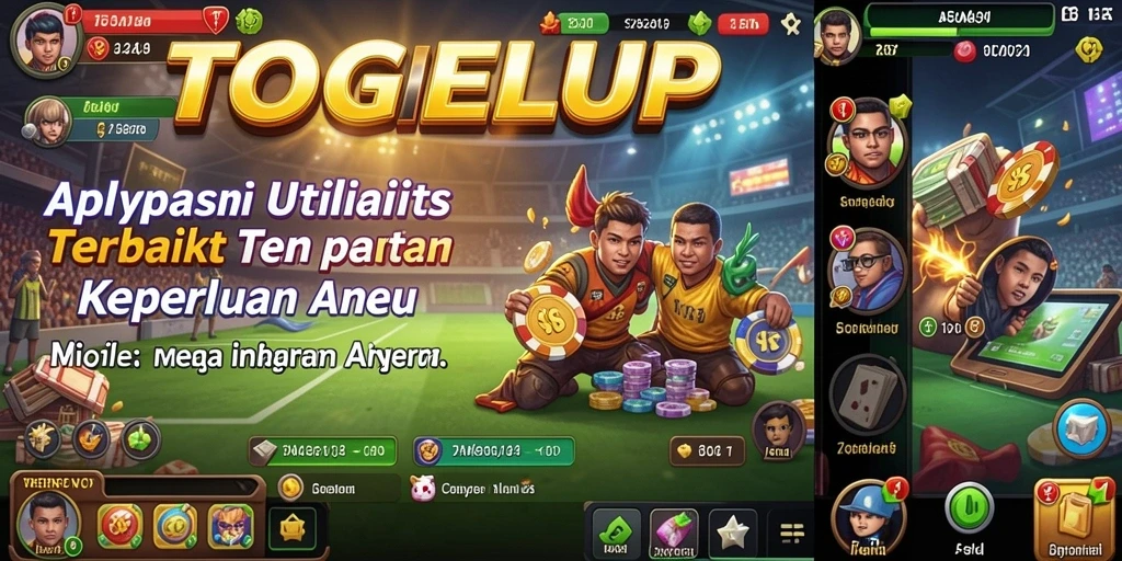 Tampilan utama TOGELUP dengan fitur-fitur utilitasnya yang lengkap.