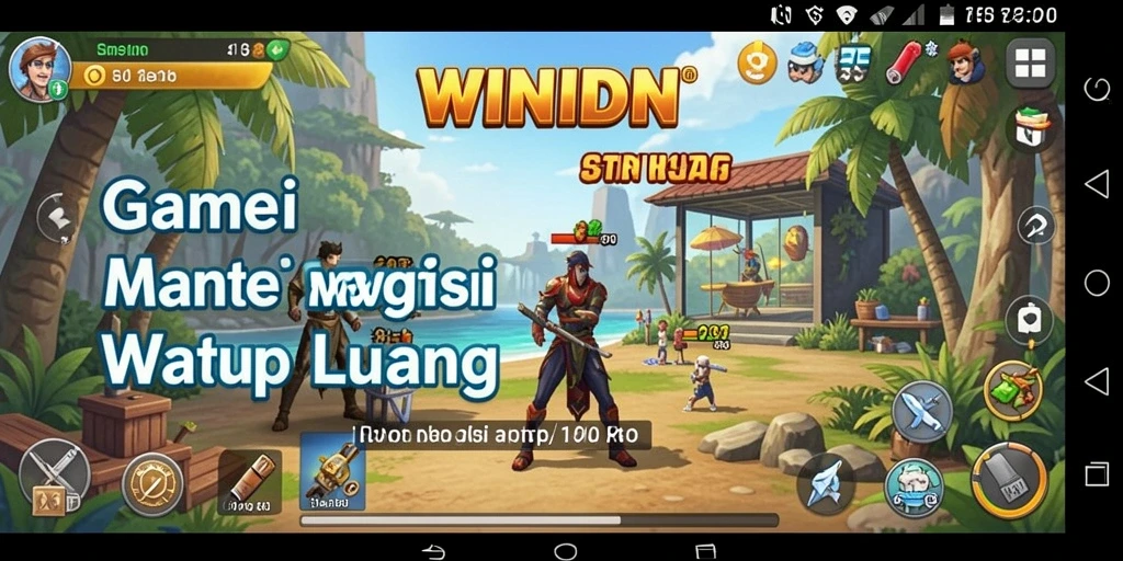 Tampilan visual menarik gameplay casual WINIDN.